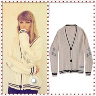 【Ready Stock】The same folk sweater for womens Taylor Swift merchandise shirt Taylor Swift cardigan