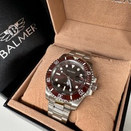 ORIGINAL🔥 Liver red BALMER 7918 sapphire Watch Unisex 40mm Quartz watch full stainless steel