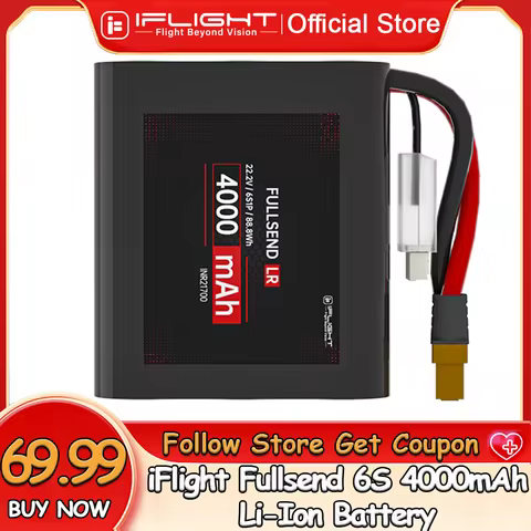 iFlight Fullsend LR 6S 4000mAh Low Multiplier Range Long Range Li-Ion Battery for Chimera7 Pro V2 Ch