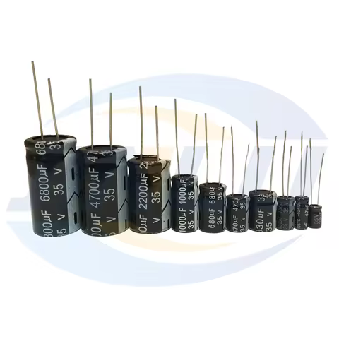 35V Aluminum Electrolytic Capacitor 10UF 22UF 47UF 100UF 220UF 470UF 680UF 1000UF 2200UF 3300UF 4700
