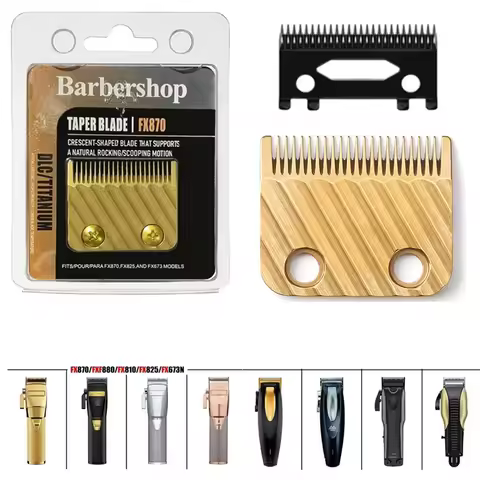 Professional Replacement Titanium Clipper Blades for BaByliss PRO Barberology FX870/FXF880/FX810/FX8