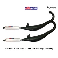 YY PANG Racing Exhaust Ekzos Original set - Yamaha Y125ZR - BLACK COBRA