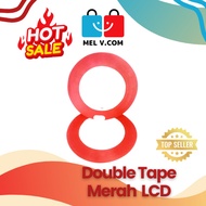 MERAH Red Double Tape 3M 15mm 10mm 5mm 3mm 2mm / Multipurpose Foam Double Tape
