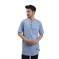 T-Shirt Muslim Pria ZEEHAN Kaos Motif Koko Kurta Bahan Cotton Combed 30S Baju Koko Muslim Pria Terbaru - Tersedia 6 Pilihan Warna