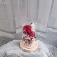 畢業禮物 康乃馨玻璃罩 玻璃花盅畢業 老師禮物