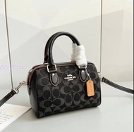 ✨✨ Coach CO963 Mini Rowan Small Boston Pillow Bag - Classic bag shape, classic color scheme
