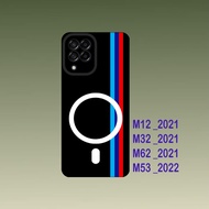 HP Samsung M12 / Samsung M32 / Samsung M62 / Samsung M53 Case - Cool Flexible Black Silicone Phone C