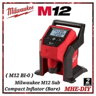 MILWAUKEE 12V M12™ Sub Compact Inflator BARE (M12 BI-0)