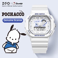 ZGO x Sanrio Pochacco Waterproof Sports Watch Multifunctional Detachable Strap Luminous Display Chil