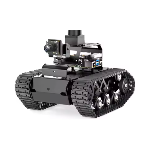 RC Tank with LiDAR SLAM Autonomous Driving Coding Robot ROS2 Video Car For Raspberry Pi 5 Programmab