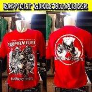 Bombardir band t-shirt (emergency crisis), bombardir band t-shirt, punk band t-shirt, punk t-shirt, 