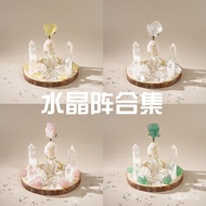 Natural crystal array Crystal Ornaments Crystal stone Demagnetizing stone Seven-star array Cornucopi