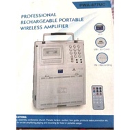PROFESSIONAL RECHARGEABLE PORTABLE WIRELESS AMPLIFIER PWA 677 UC 677UC PWA677UC WIRELESS AMPLIFIER