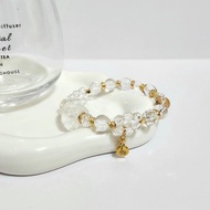 淨體白水晶龍龜設計手鍊/平衡情緒、淨化磁場之搭配水晶