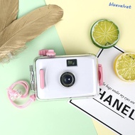 BLUEVELVET Waterproof Lomo Camera, Waterproof 35mm Children Retro Camera, Mini Retro Reusable Colorf