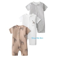 (Small Form) Set 3c Romper/thigh body/mama papa one-piece body 5-12kg