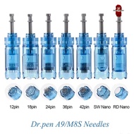 10PCS Dermapen M8S/A8S/A9/A11 Manufacturer Derma pen Needles Cartridges MTS Needle Dr pen M8S/A8S/A9