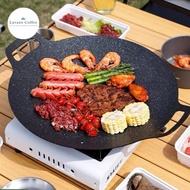WAJAN PEMANGGANG ANTI LENGKET | OUTDOOR CAMPING BBQ KOREAN GRILL PAN