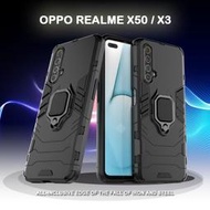 鋼鐵人/俠 OPPO Realme X50 通用 X3 黑豹 磁吸 指環扣 支架 手機殼 硬殼 盔甲 防摔