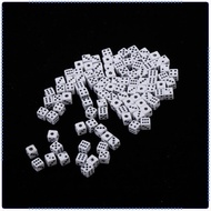 [Eigell] 100pcs 5mm Six Sided D6 Dice Dies for Table Games  RPG Gaming Gift Collection