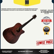 CAESAR ACOUSTIC GUITAR CAEWL-800CE/BS CUTAWAY MATT BROWN COLOUR