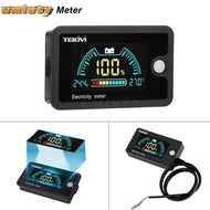 UMISTY 1Pcs Battery Capacity Indicator, with Temperature Alarm LCD Screen Electricity Meter,  DC8-10