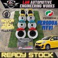 [DEPAN SAHAJA] TWINPOT MYVI OLD MODEL UPGRADE TO HONDA BRAKEDISK 11 INCH 282MM 6.5JJ RIM 15 PNP ONLY