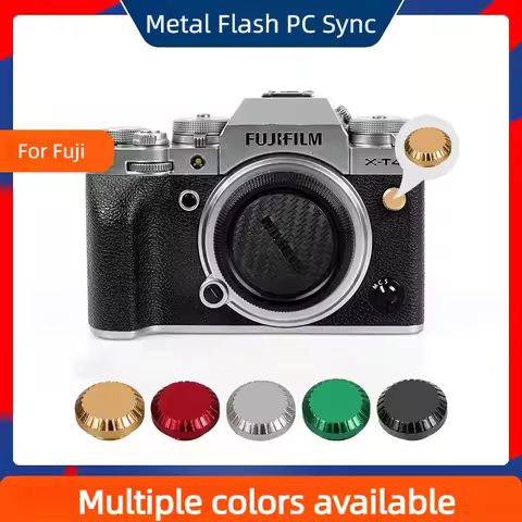 Metal Flash PC Sync Terminal Cap Dust Cover For Fuji Fujifilm XT1 X-T2 T3 T4 T5 XT2 XT3 XT4 XT5 H1 X