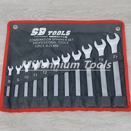SB TOOLS 8-21mm Heavy Duty Combination Wrench Set | Spanner Set | Common Ring Set