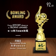 [Bowling Trophy] Bowling Trophy Award Sport Trophy. Trophy Award Piala Pusingan Bowling Piala Boling