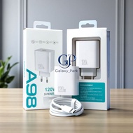 Oppo A98 120watt Micro and Type C FastCharger Charger | Oppo 120watt A98 Charger [GLX]