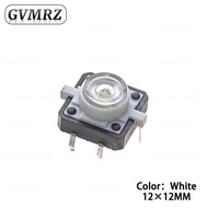 5PCS 12X12X7.3 Tactile Push Button Switch Momentary Tact LED 5 Color 12X12X7.3mm 12*12*7.3mm