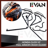 EVAN.SHOPhZ^Honda#Id&Click+p@g@s@D@v@h v2 125i Full Armor Crash Guard Stainless Steel CNC Alloy Mad
