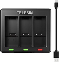 Telesin GP-BCG-902 3-Channel Triple Battery Charger for GoPro Hero 9 Camera