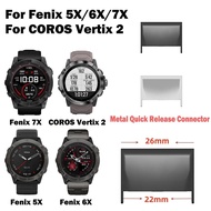 For Garmin Fenix 7X 6X 5X 26MM Strap Metal Connector Stainless Steel for Coros Vertix 2 Connector Smartwatch Repair Pins