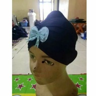Children's turban inner cap 2-5 years old (flower beanie)