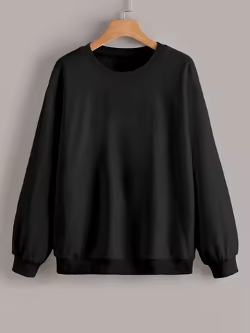 Candy Colored Solid Color Long Sleeved Jumper Soft Skin-Friendly Fabric Versatile Fashion Essential