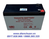 Ắc quy TOSHITA 12V-9Ah - Siêu khuyến mại Ắc quy khô 12V 9Ah