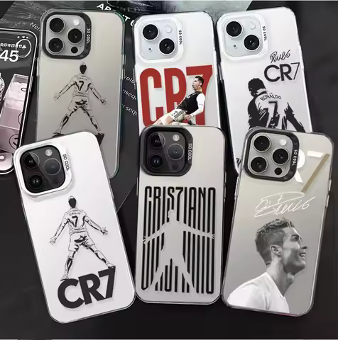 Mr Football C-cR7-R-Ronaldos Case For VIVO Y33S Y21S Y22S Y17S Y03 Y18 Y28S Y28 V40 V50 Lite Y04 Y29