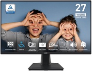 MSI PRO MP275Q 27 Inch WQHD Office Monitor - 2560 x 1440 IPS Panel, 100 Hz, Eye-Friendly Screen, Bui
