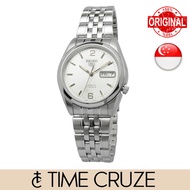 [Time Cruze] Seiko 5 SNK385K1 Automatic Stainless Steel Silver/White Dial Men Watch SNK385K SNK385