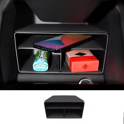 For Audi Q5/Q4 Etron Central Control Storage Box Tray Bracket Interior Modification Accessories