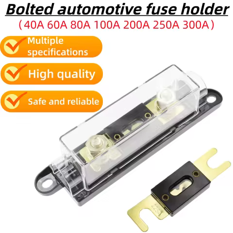 ANL Fuse Holder Bolt-on Fuse Automotive Fuse Holders Fusible Link with Fuse 30A 40A 50A 60A 80A 100A