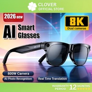 AI Smart Glasses 800W Camera Bluetooth Call AI Translation Built-in Speaker APP Control Smart Glasse