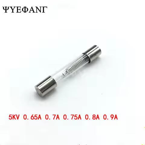 5PCS 5KV microwave oven fuse 6*40mm 0.65A 0.7A 0.75A 0.8A 0.9A Glass tube fuse 650mA 700MA 750mA 800