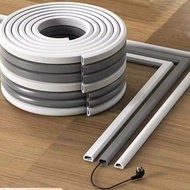 1 Meter 10Meter Black Grey Floor Wall Trapezoid PVC Casing Wiring Round Duct Cable Concealer Floor S