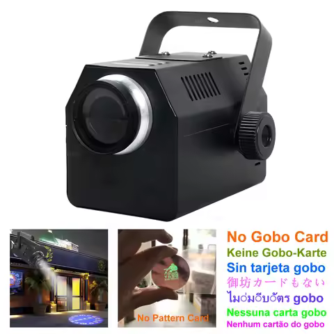 Rotating 37mm 30W 50W LED HD Zoom Logo AD Projector Lights for Cafe Store Beam Projetor DJ Party Sho