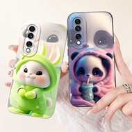 Honor 70 Pro+ 70Pro 70 5G Cute Rabbit Panda Cartoon Phone Case Honor70 70 Pro Plus Lens Protective S