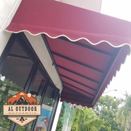 Kanopi awning kain sunbrella custom ukuran dan warna harga permeter