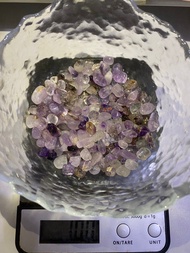 天然水晶碎石100g 消磁石 水晶消磁 手串消磁 超七 金髮晶 閃靈鑽 白水晶